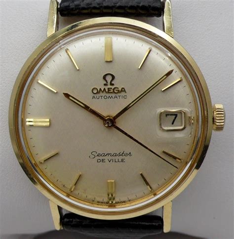 gold omega watch for sale|vintage 14k gold omega watches.